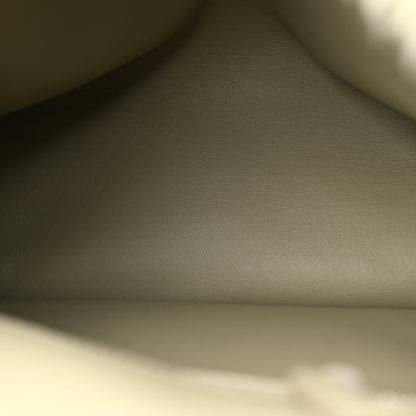 Saint Laurent Calfskin Shearling Monogram Medium Niki Chain Satchel Grey 5 of 10