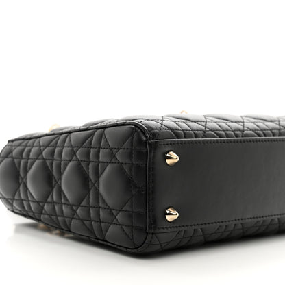 Christian Dior Lambskin Cannage Small My ABCDior Lady Dior Black 5 of 10