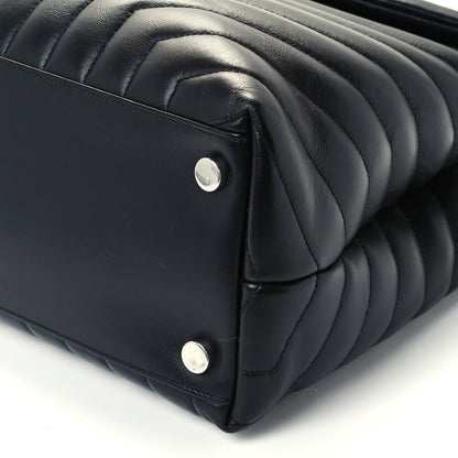 Saint Laurent Calfskin Y Quilted Monogram Large Loulou Chain Satchel Black 11 of 11