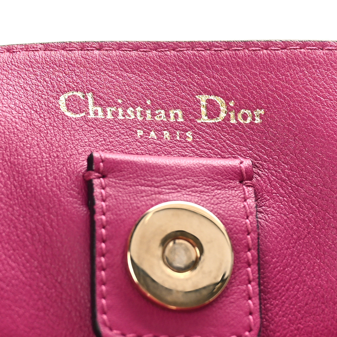 Christian Dior Bullcalf Medium Diorissimo Tote Black Rose Indien 7 of 9