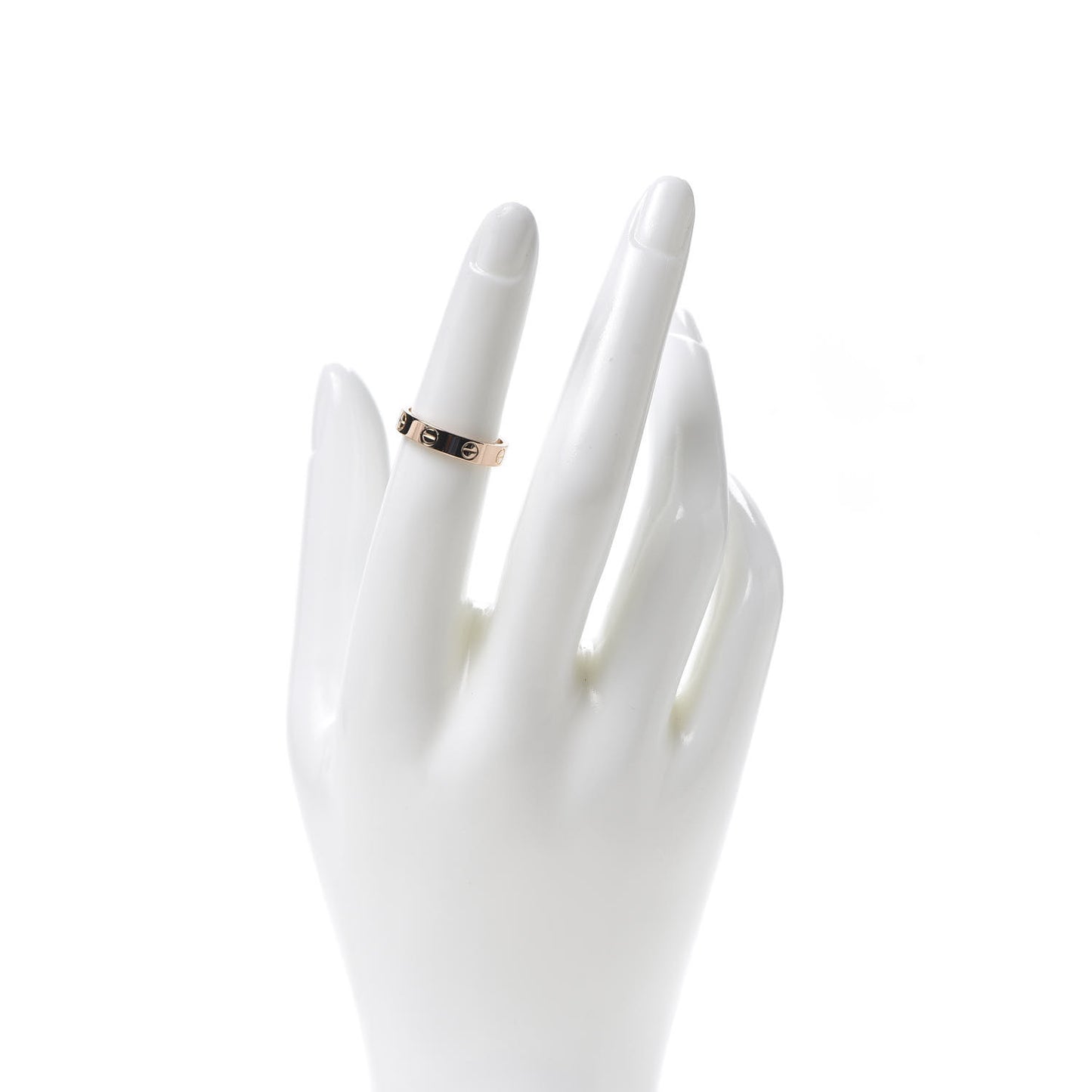 18K Pink Gold 3.5mm LOVE Wedding Band Ring 50 5.25