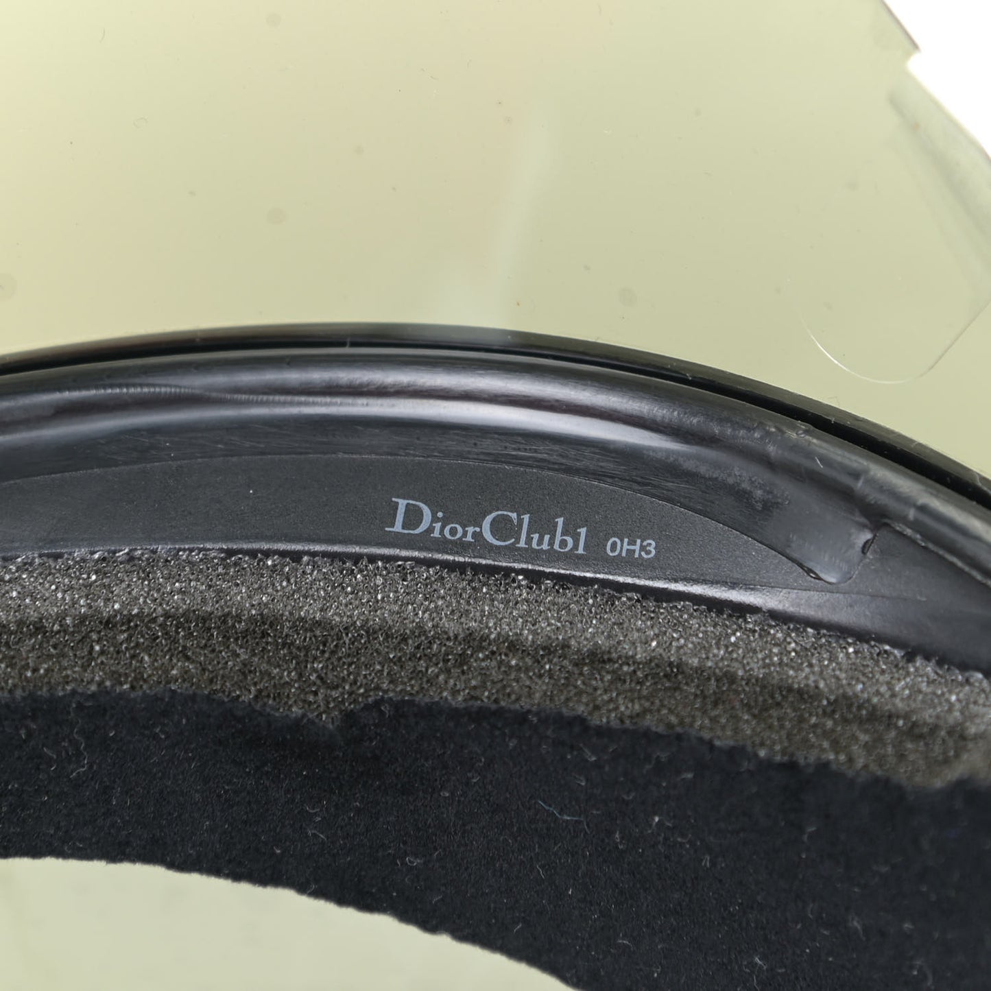 Mirrored DiorClub1 Sun Visor Black