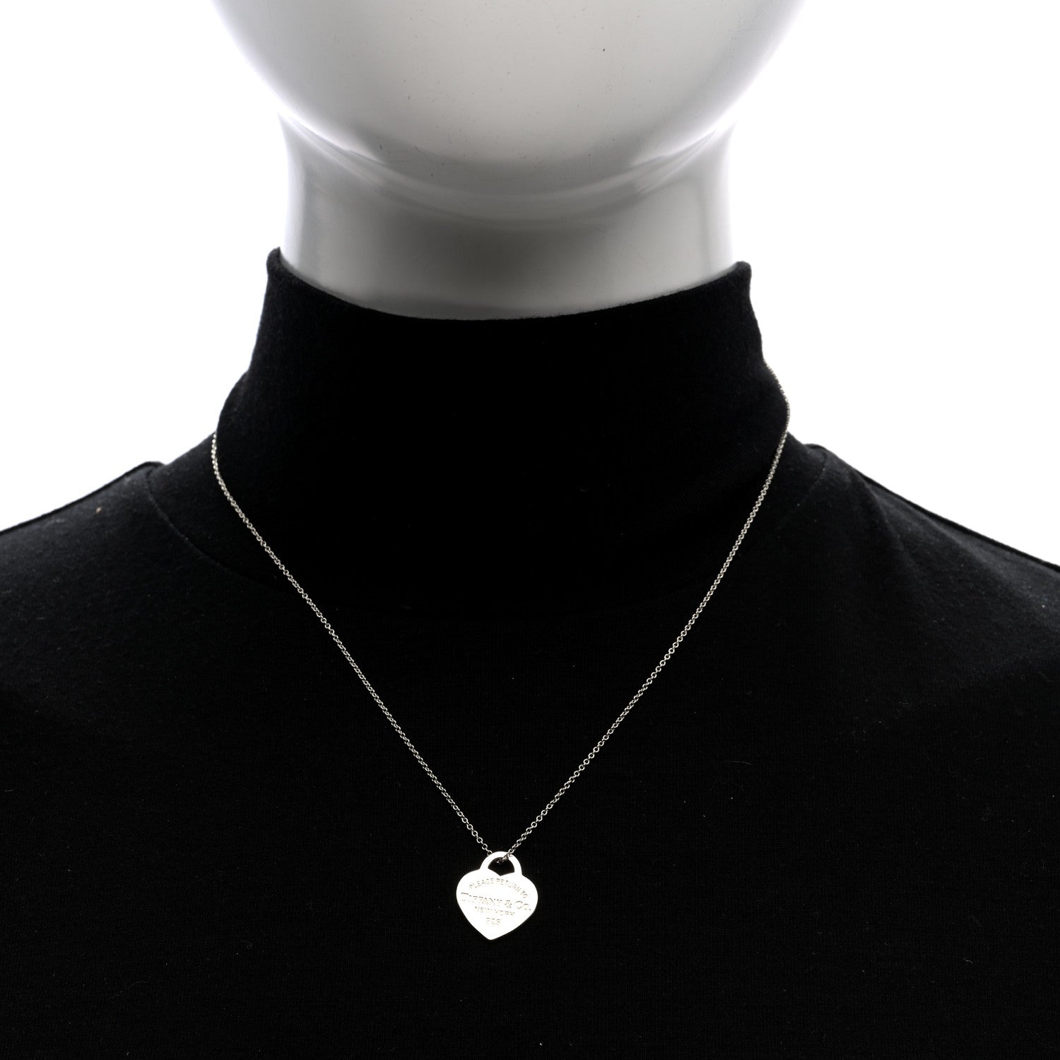 Tiffany Sterling Silver Small Return To Tiffany Heart Pendant Necklace 2 of 4
