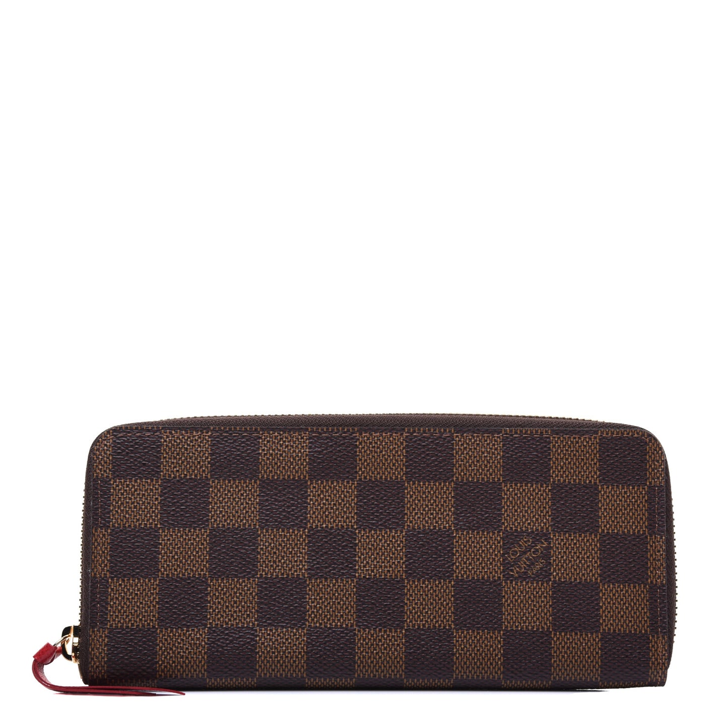 Damier Ebene Clemence Wallet Cherry