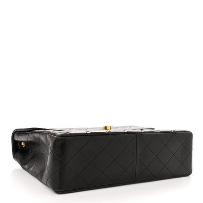 Chanel Lambskin Quilted XL Jumbo Single Flap Black 4 of 9