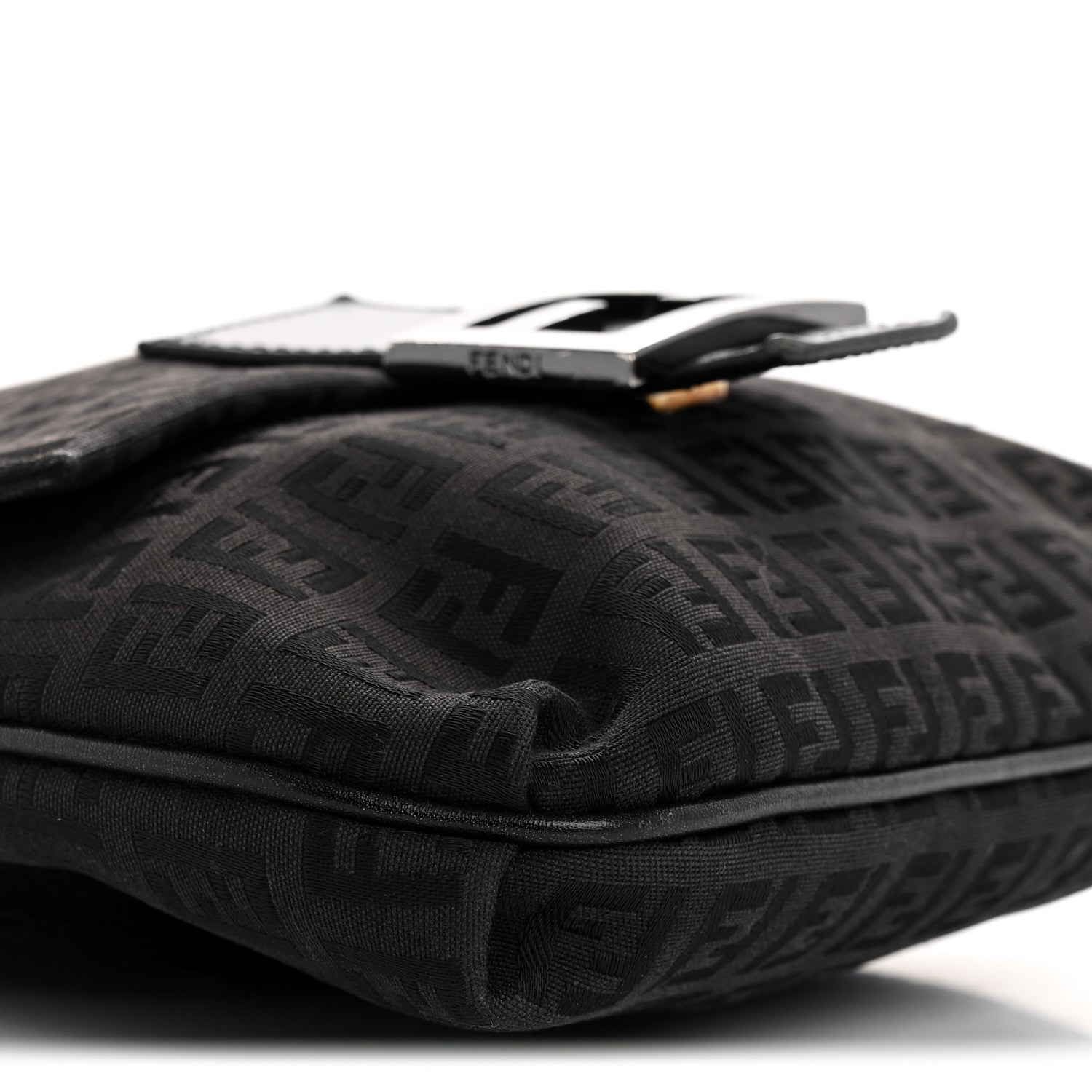 Fendi Zucchino Tube Messenger Bag Black 9 of 13