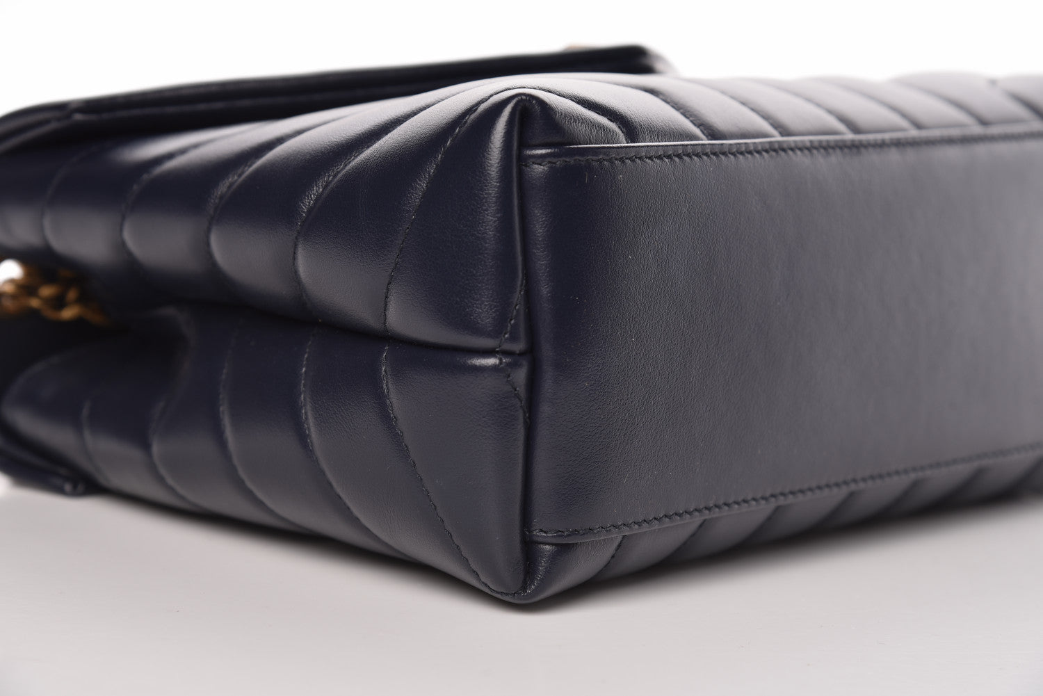 Saint Laurent Calfskin Y Calfskin Monogram Small Loulou Chain Satchel Denim Brut 12 of 14
