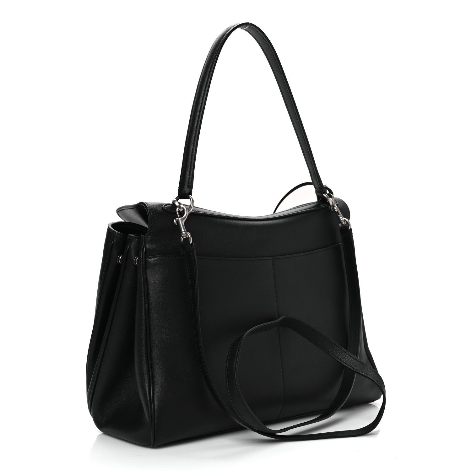 Balenciaga Natural Smooth Calfskin Medium Rodeo Top Handle Handbag Black 3 of 10