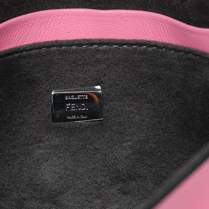 Fendi Nappa Rabbit Fox Fur Micro Buggie Baguette Rosa Fluo Multicolor 7 of 9