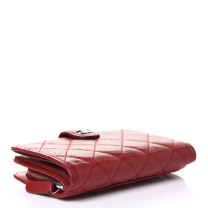 Chanel Caviar Quilted CC French Wallet Red 4 of 12