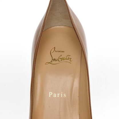 Christian Louboutin Kid Decollete 554 100 Pumps 39.5 Noisette 7 of 7