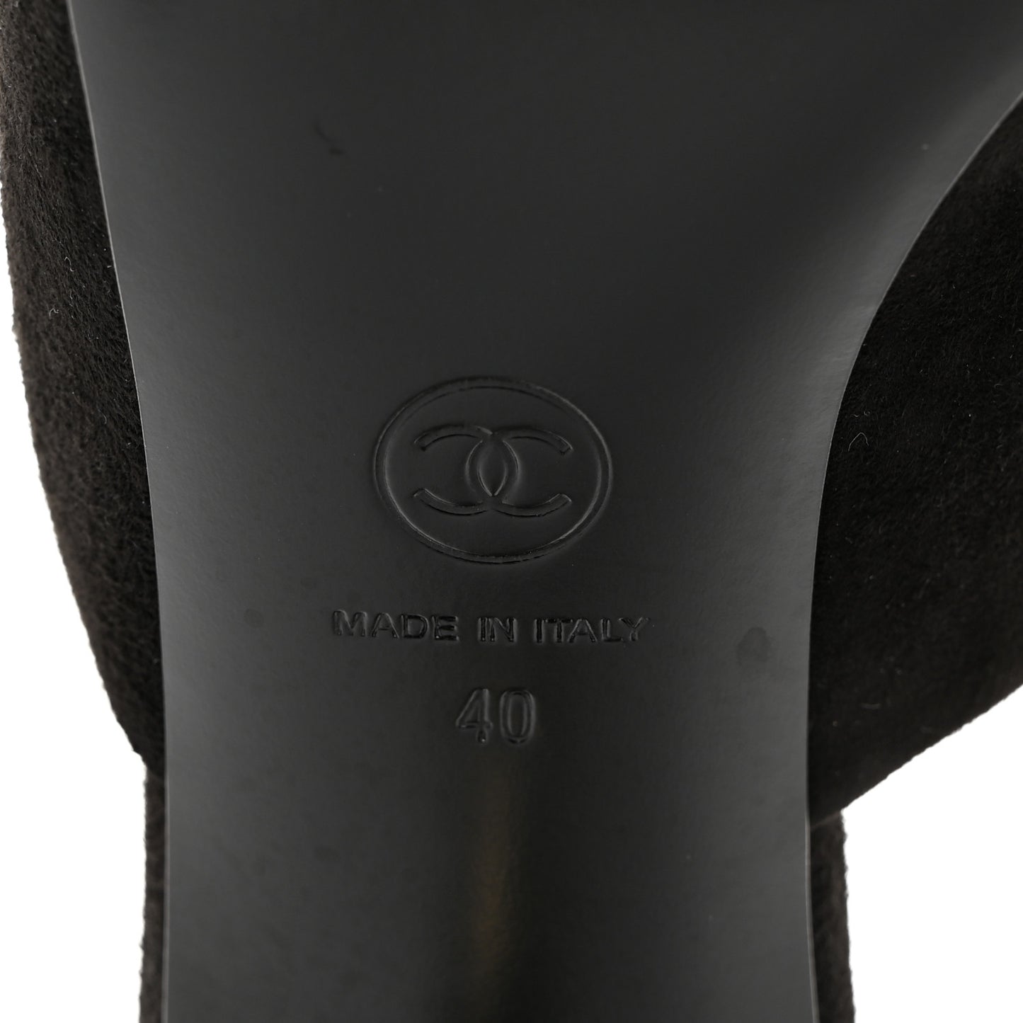 Kid Suede Logo Mules 40 Black