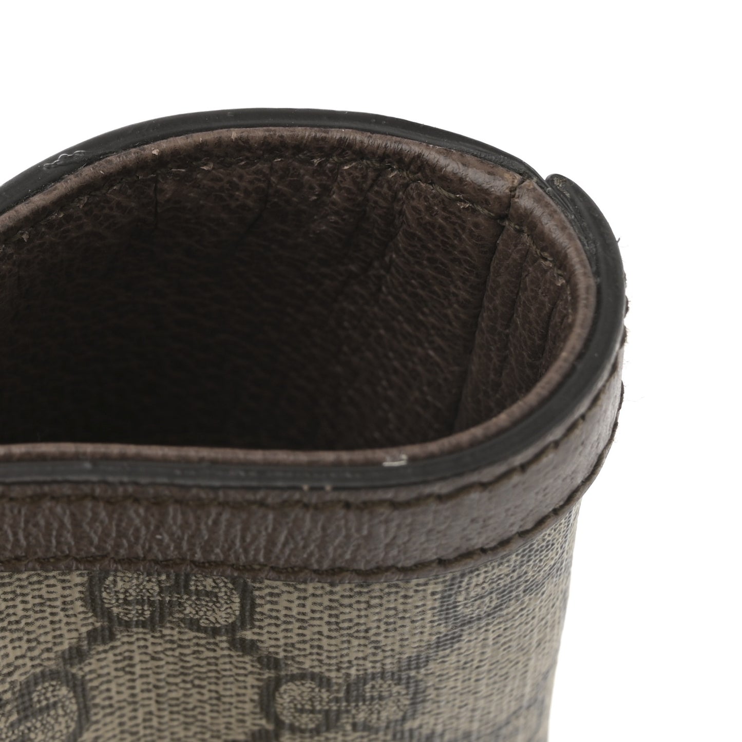 GG Supreme Monogram Textured Calfskin Web Medium Ophidia Shopping Tote Beige Ebony New Acero