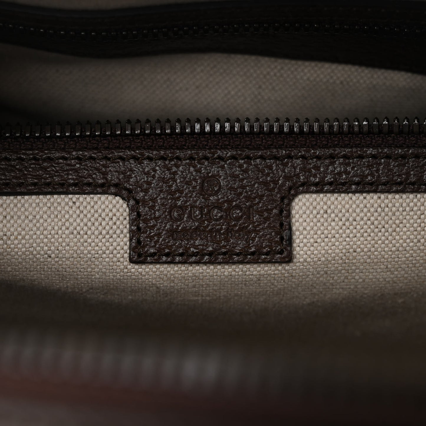 GG Supreme Monogram Textured Dollar Calfskin Web Medium Savoy Duffle Bag Beige Ebony New Acero