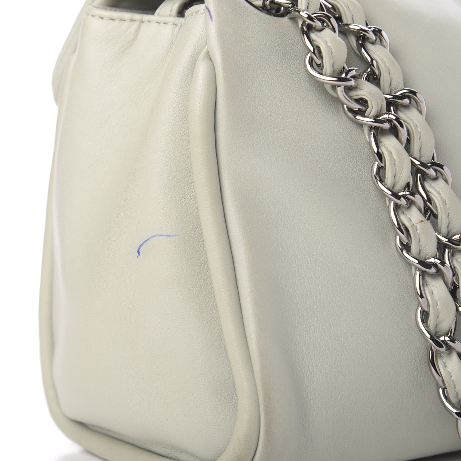 Chanel Lambskin Quilted Large Mademoiselle Double Flap Light Green 12 of 12