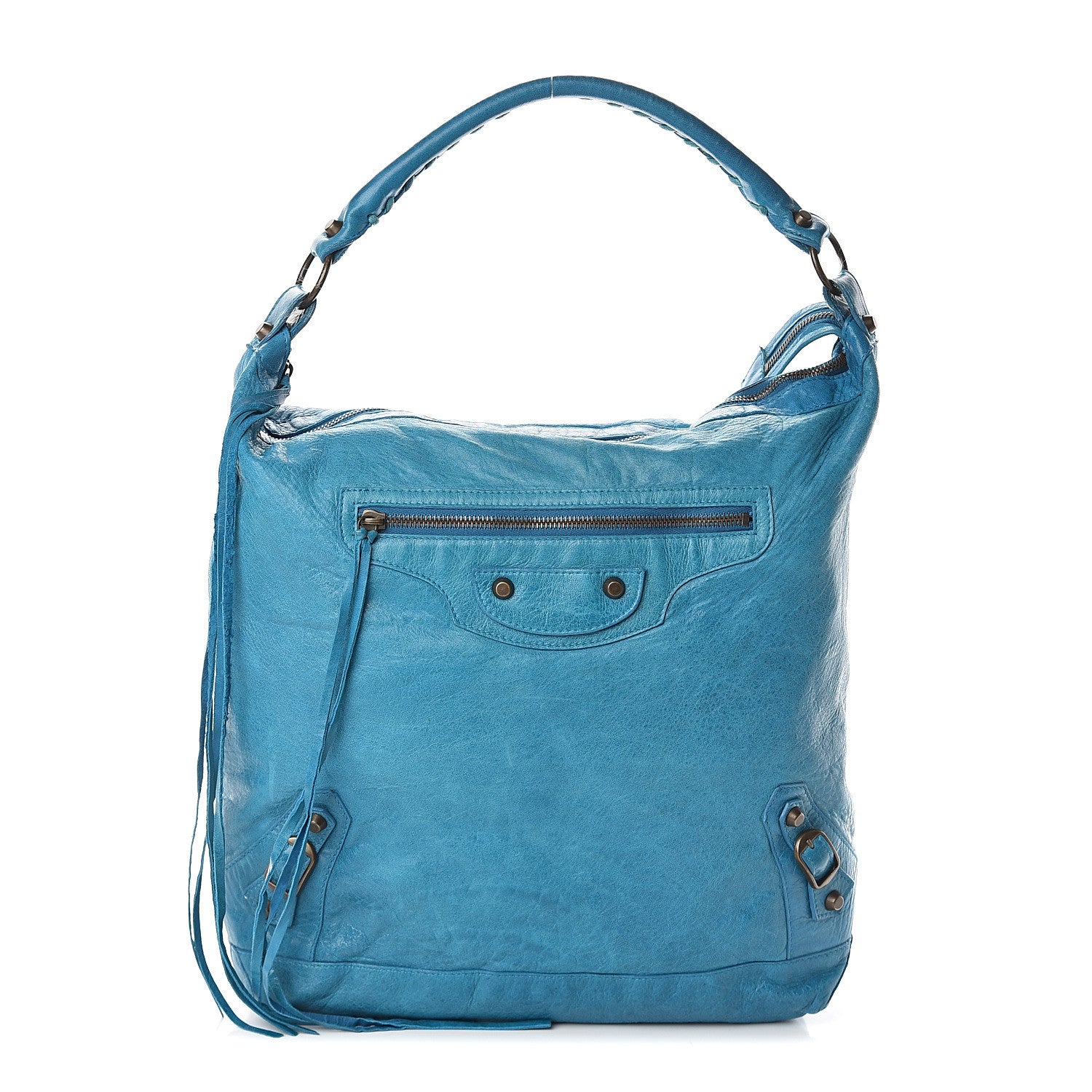 Balenciaga Agneau Classic Hardware Day Hobo Aquamarine 1 of 8