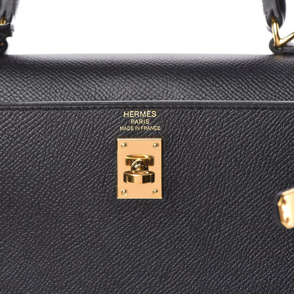 Hermes Epsom Kelly Sellier 25 Black 21 of 34
