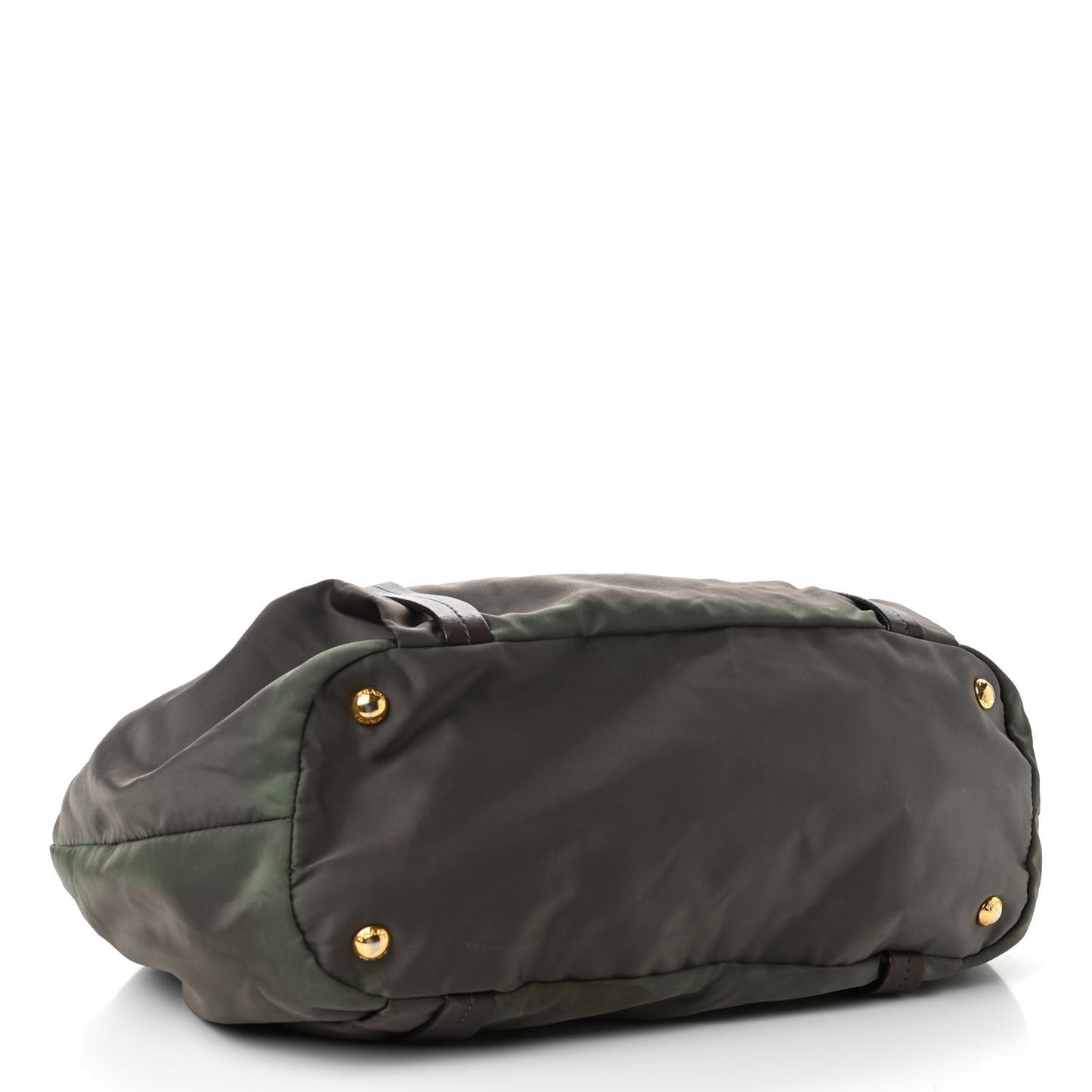 Tessuto Nylon Jacquard Logo Tote Fumo