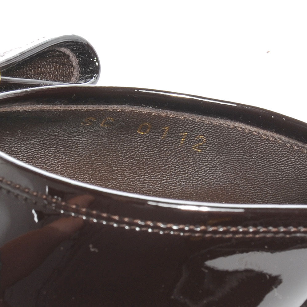Damier Ebene Patent Valentine Mules 37.5