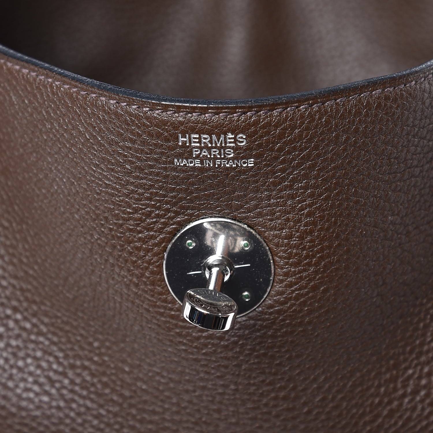 Hermes Taurillon Clemence Lindy 30 Cafe 6 of 7