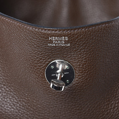 Hermes Taurillon Clemence Lindy 30 Cafe 6 of 7