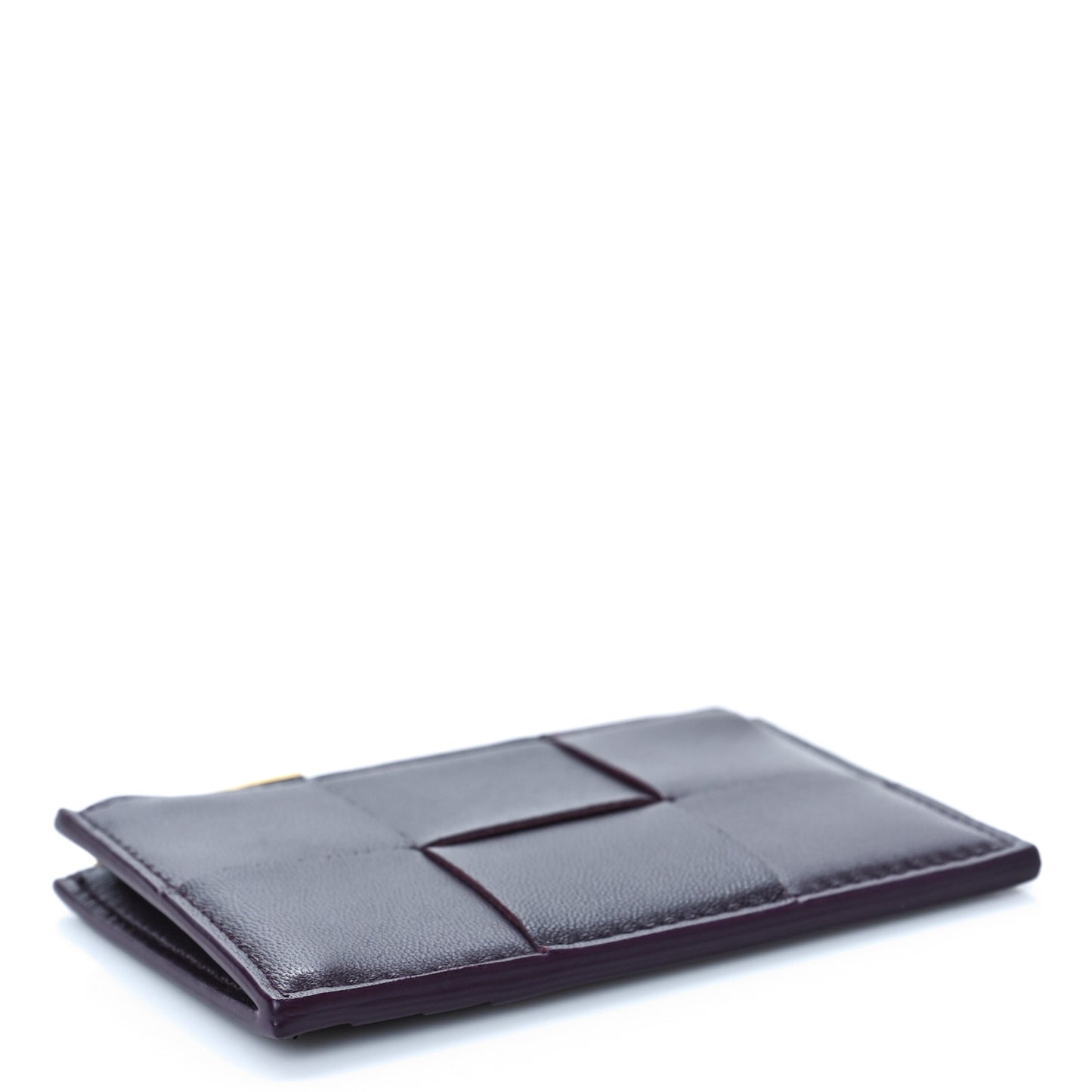 Nappa Maxi Intrecciato Zip Wallet Purple