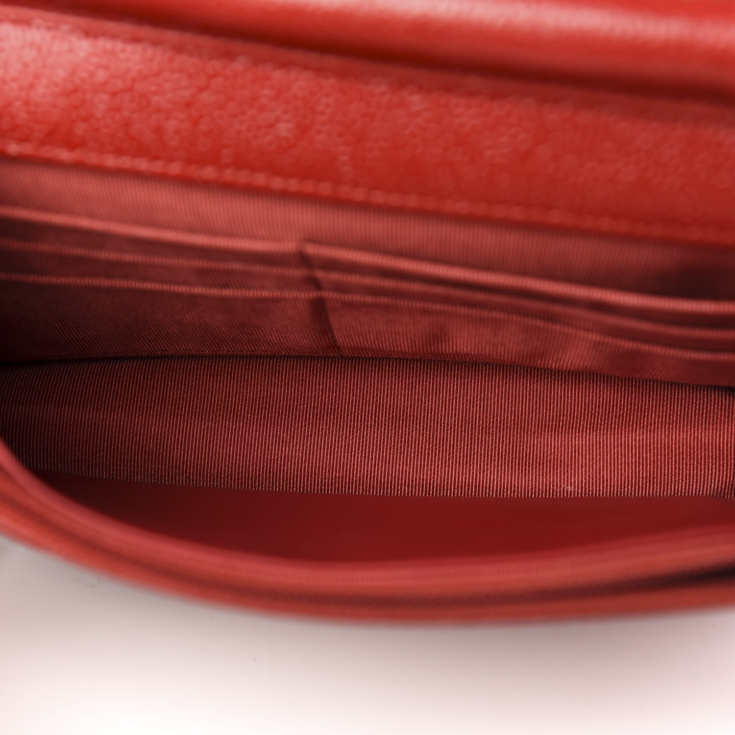Chanel Caviar Quilted Wallet on Chain WOC Red 5 of 12