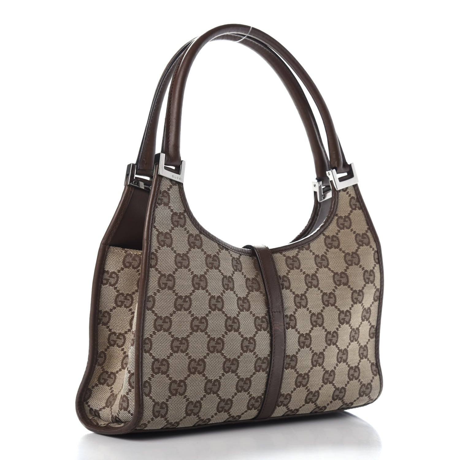 Gucci Monogram Small Bardot Bag Dark Brown 3 of 16