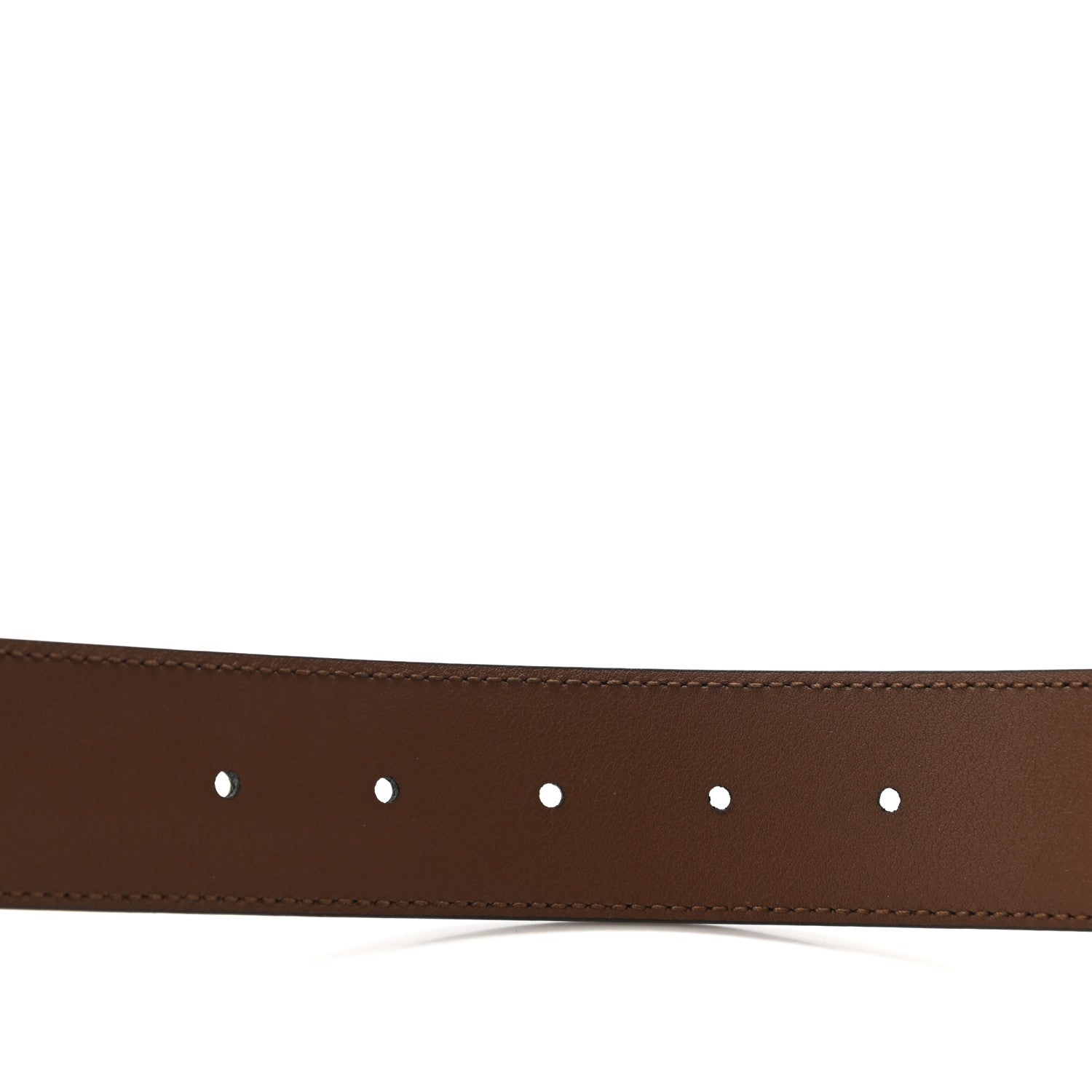 Gucci Calfskin Interlocking G 37mm Belt 80 32 Nut Brown 4 of 6