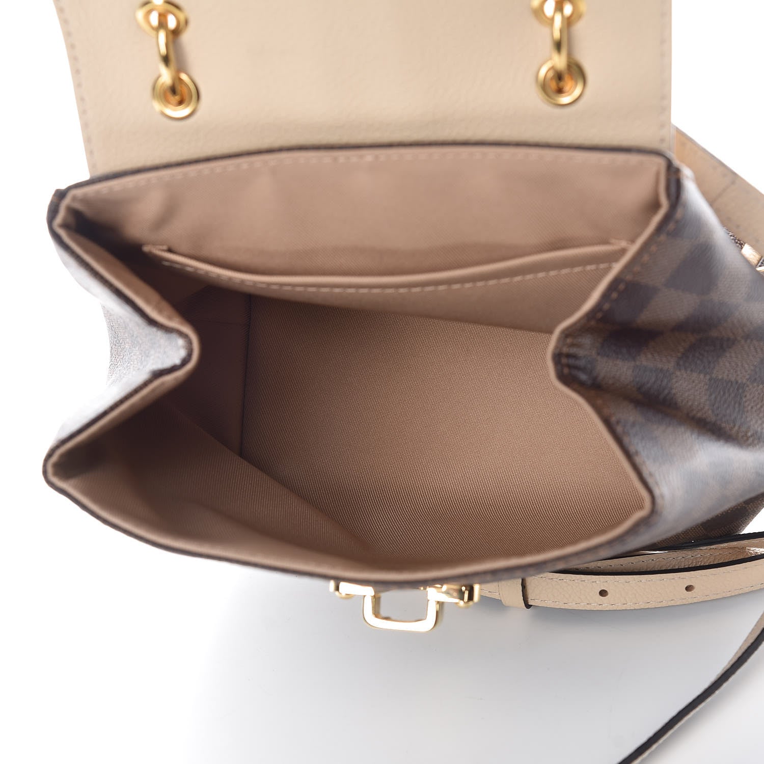 Louis Vuitton Damier Ebene Clapton Backpack Creme 5 of 9