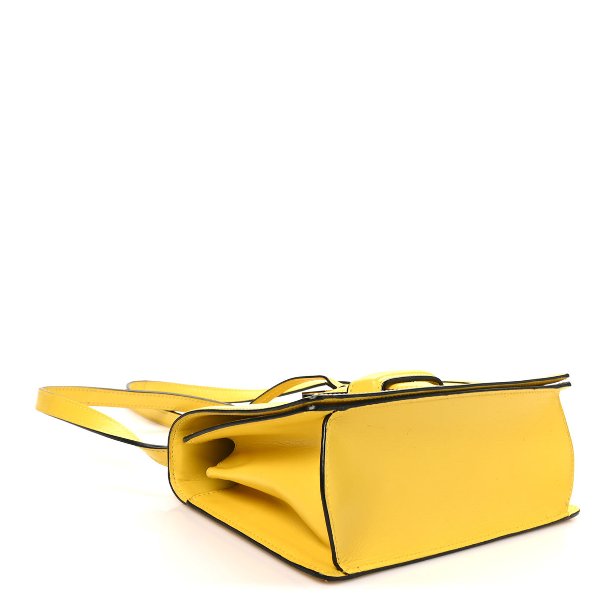 Calfskin Medium Barcelona Shoulder Bag Yellow