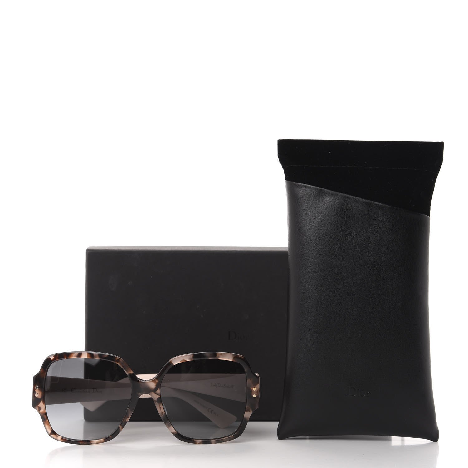 Christian Dior Acetate Cannage Lady Dior Studs 5F Sunglasses Tortoise Pink 9 of 9