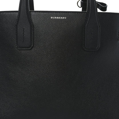 Burberry Derby Calfskin Medium Banner Tote Black 8 of 10