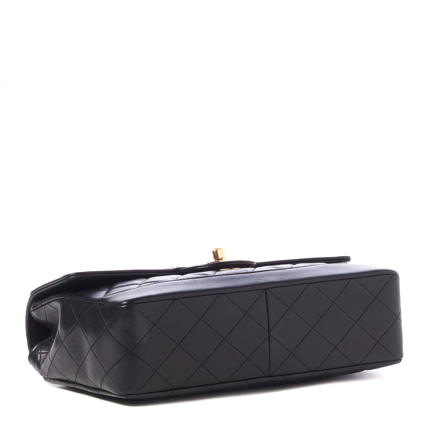 Chanel Lambskin Quilted Medium Single Flap Black 3 of 9