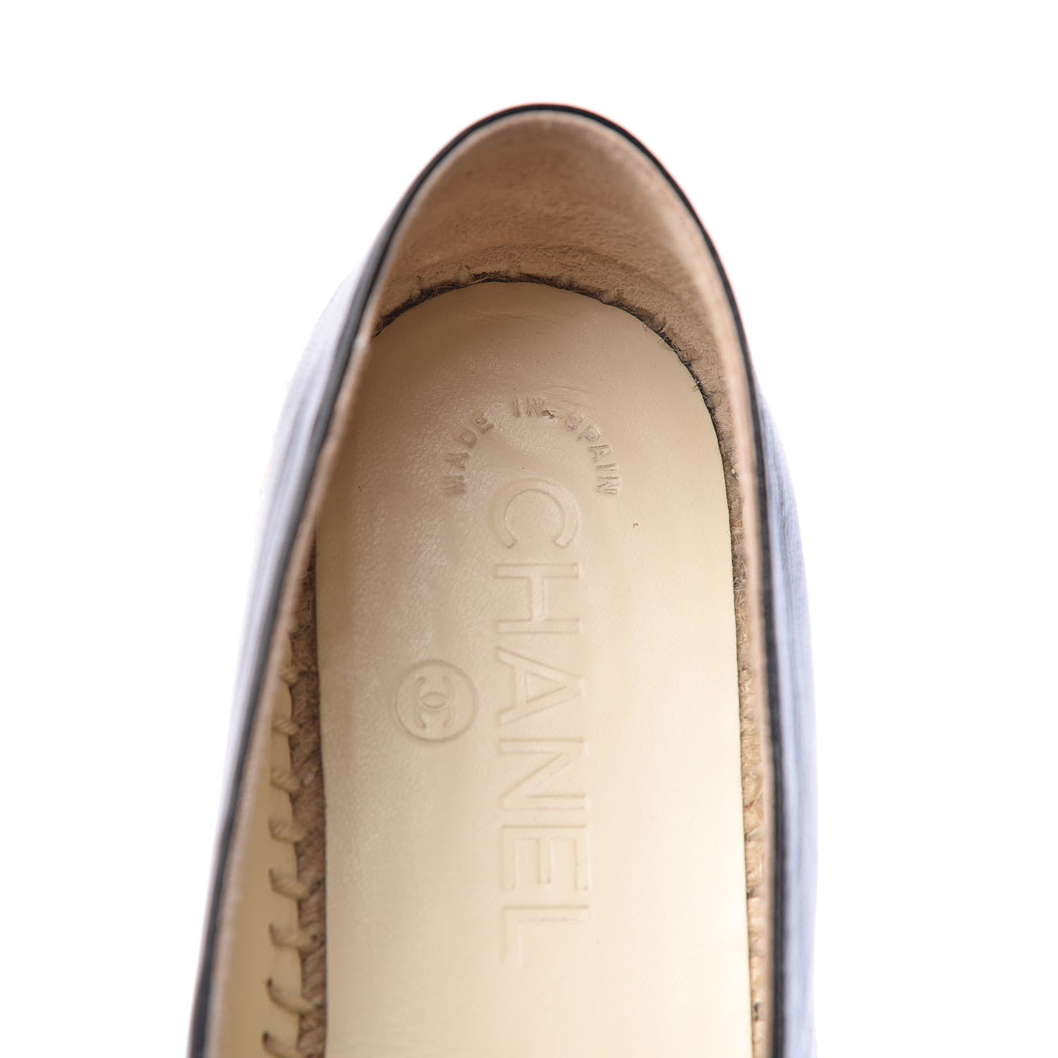 Chanel Lambskin CC Espadrilles 35 Black 8 of 10