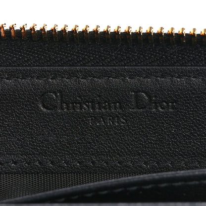 Christian Dior Lambskin Cannage Lady Dior Voyageur Wallet Black 6 of 11