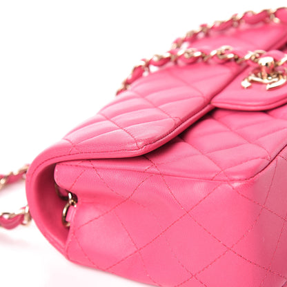 Chanel Lambskin Quilted Mini Rectangular Flap Fuchsia 17 of 21
