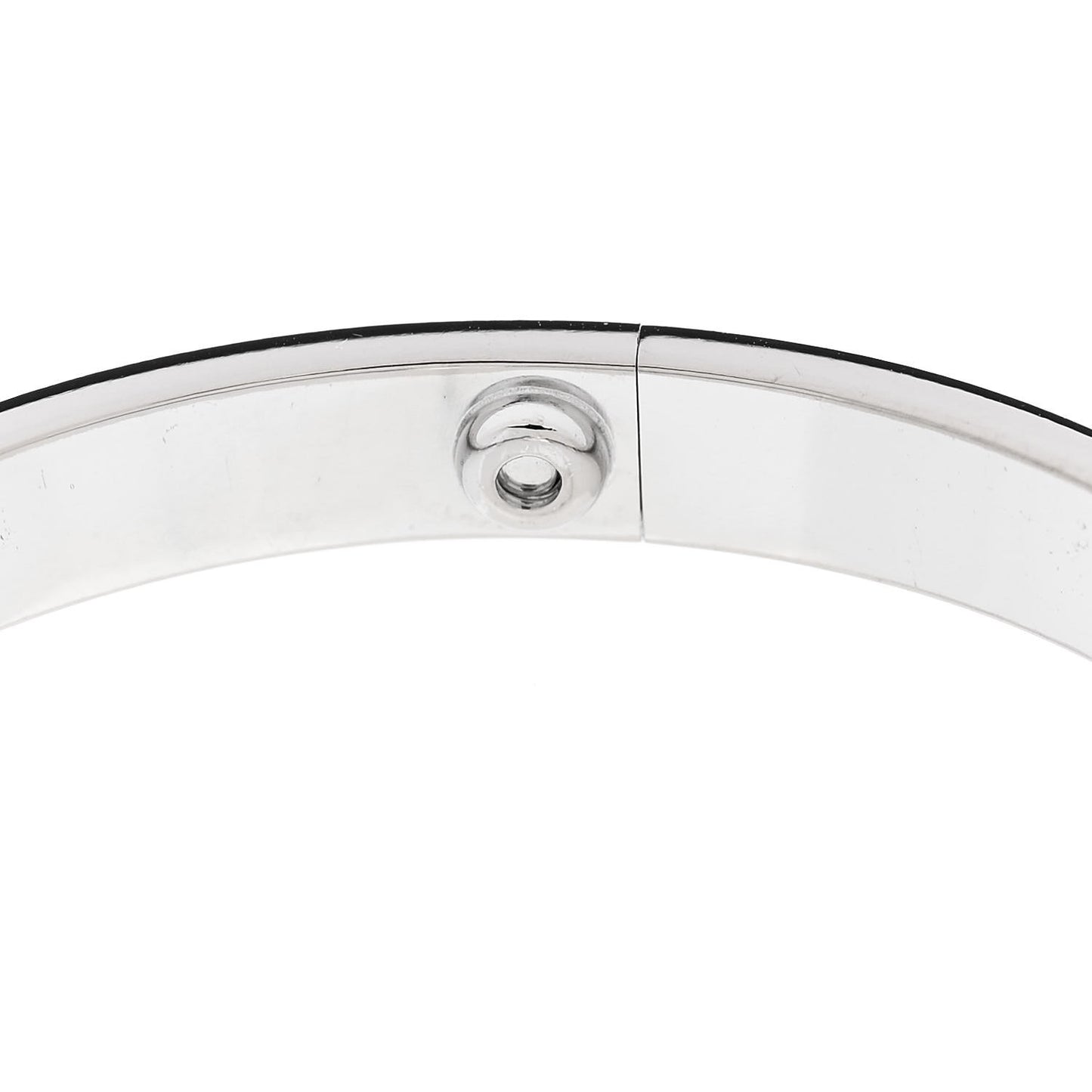 18K White Gold 4 Diamond Love Bracelet 18