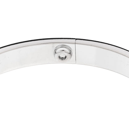 Cartier 18K White Gold 4 Diamond Love Bracelet 18 7 of 9
