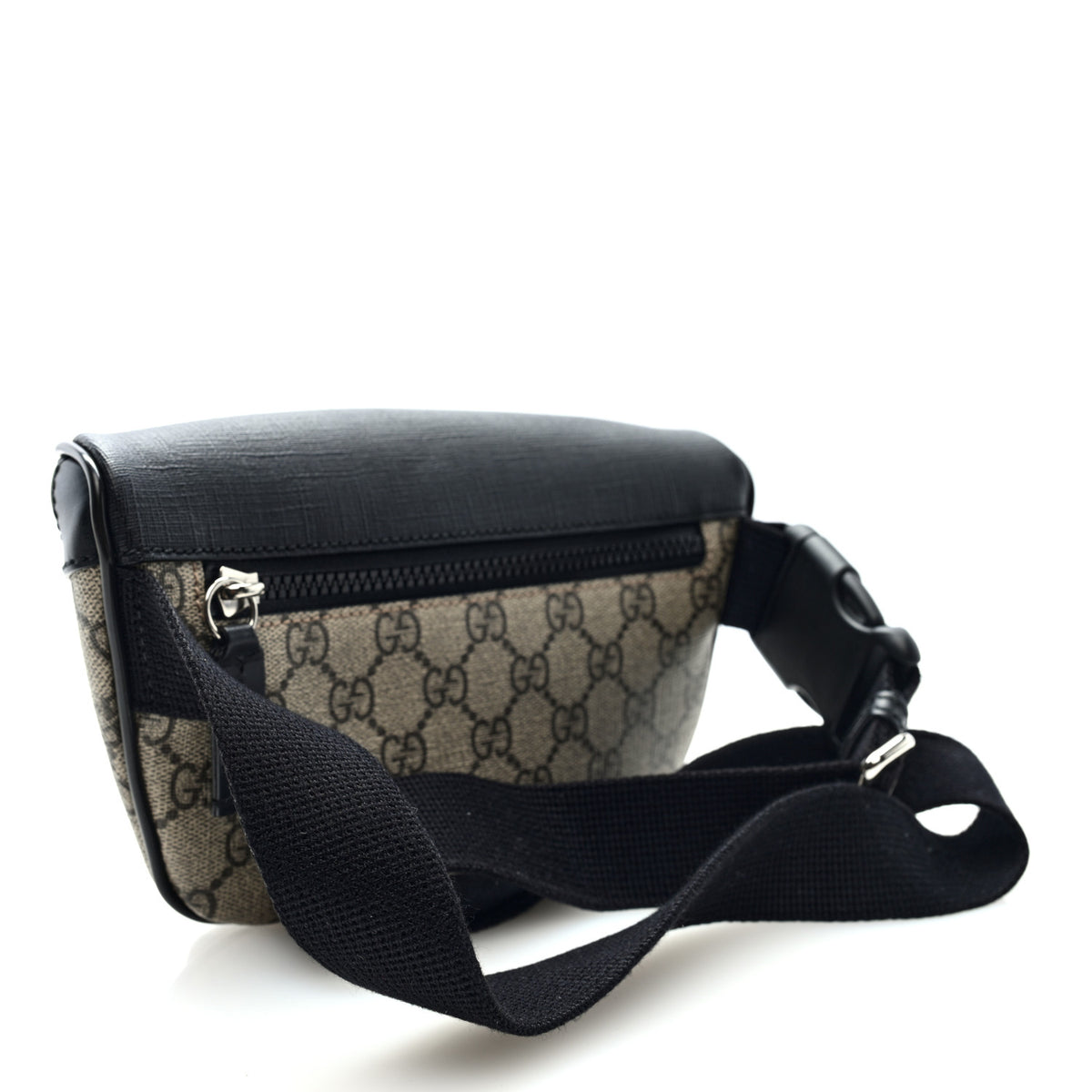 GG Supreme Monogram Belt Bag Black
