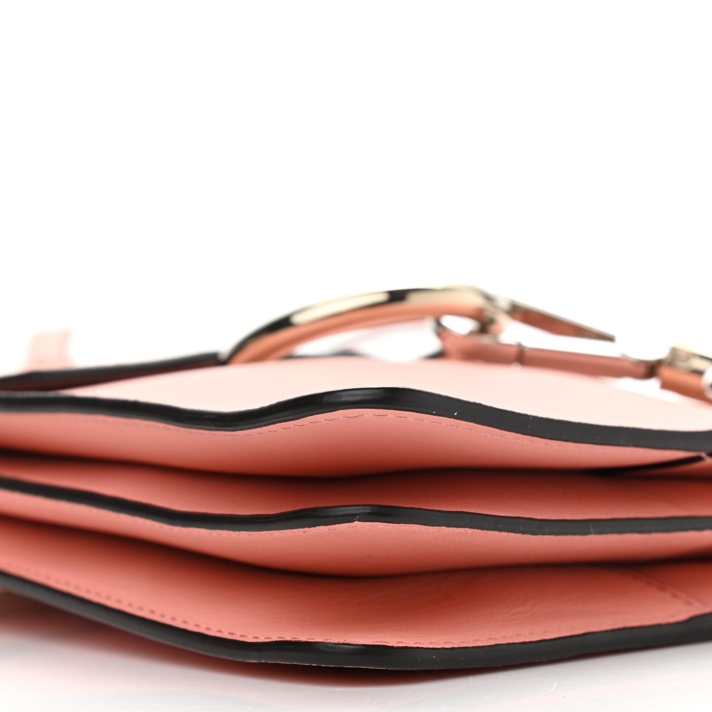 Suede Calfskin Mini Faye Bracelet Bag Ideal Blush