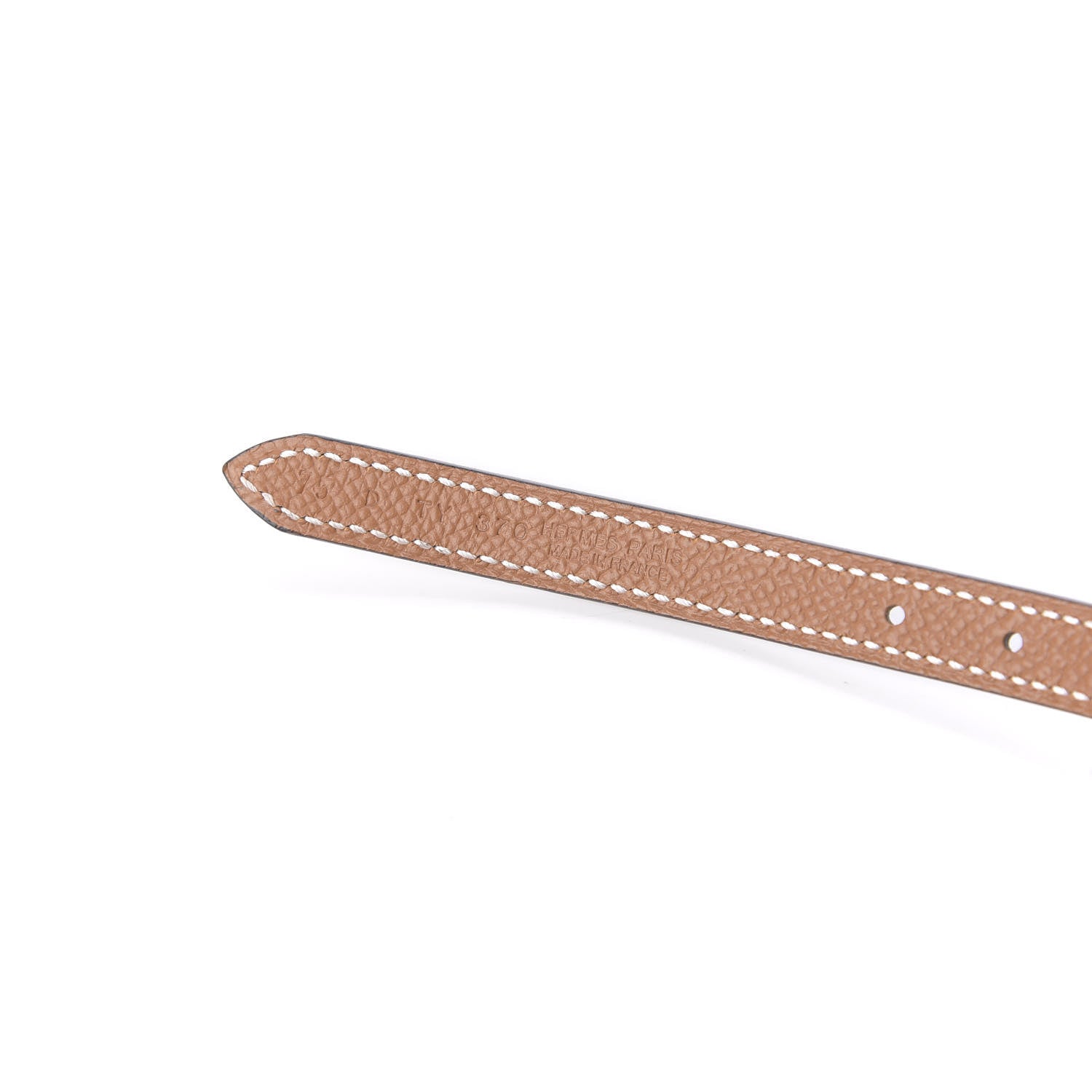 Hermes Swift Epsom 13mm Belt Strap 75 Black Gold 5 of 6