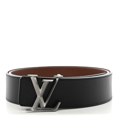 Louis Vuitton Calfskin 40mm LV Pyramide Reversible Belt 100 40 Black 1 of 5