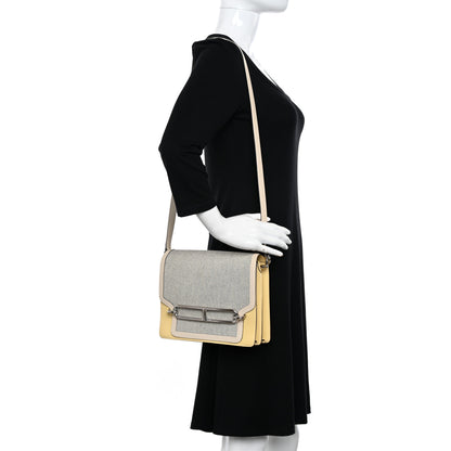 Hermes Toile Swift Sac Roulis 23 Jaune Poussin 2 of 11