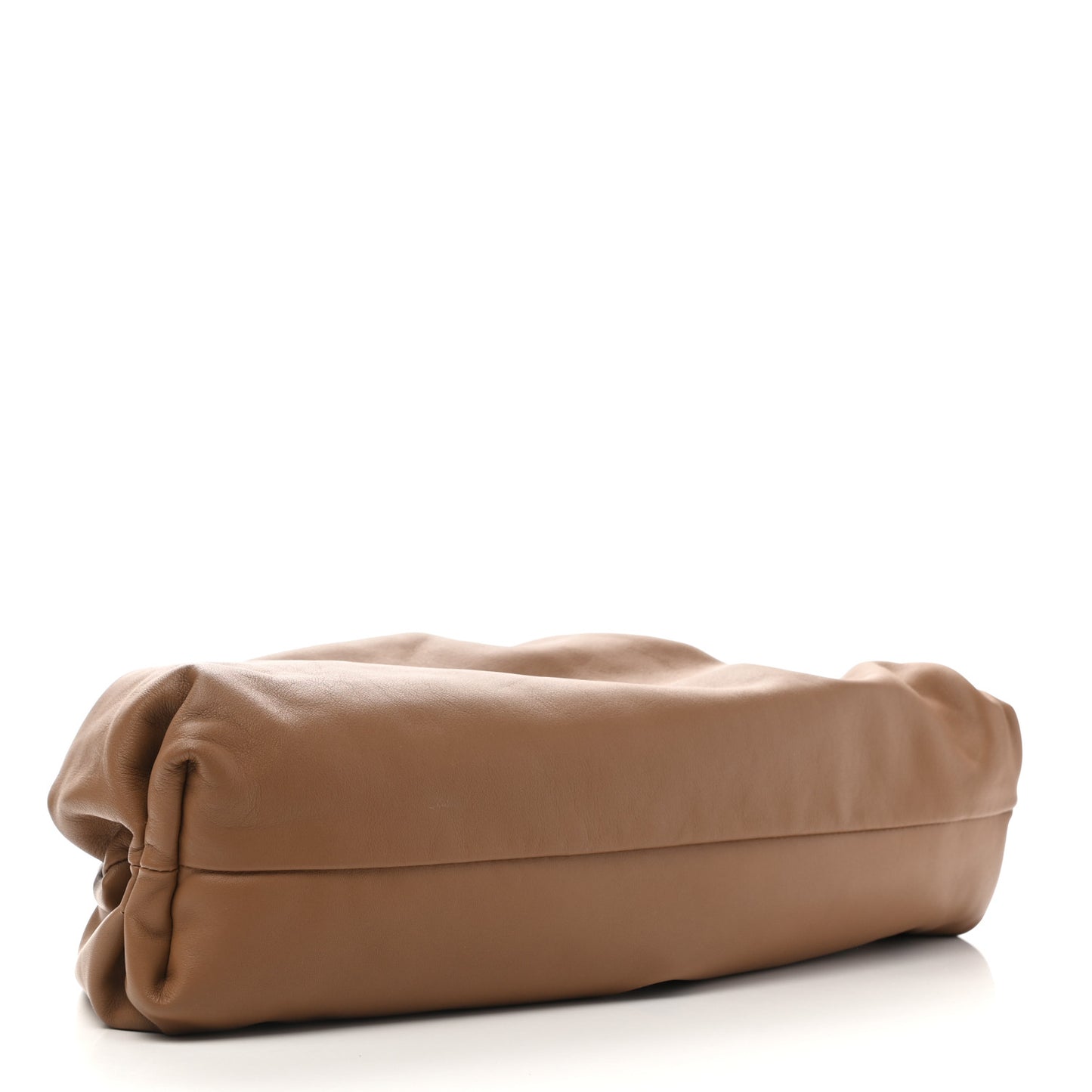 Smooth Butter Calf The Pouch Oversized Clutch Cammello