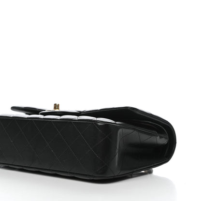 Chanel Lambskin Quilted Medium Double Flap Black 9 of 11