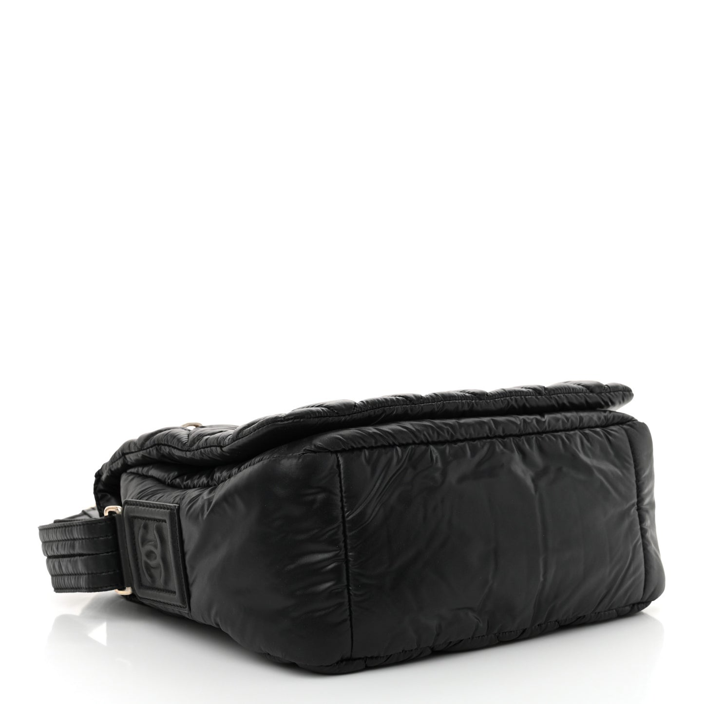 Nylon Small Coco Cocoon Messenger Bag Black