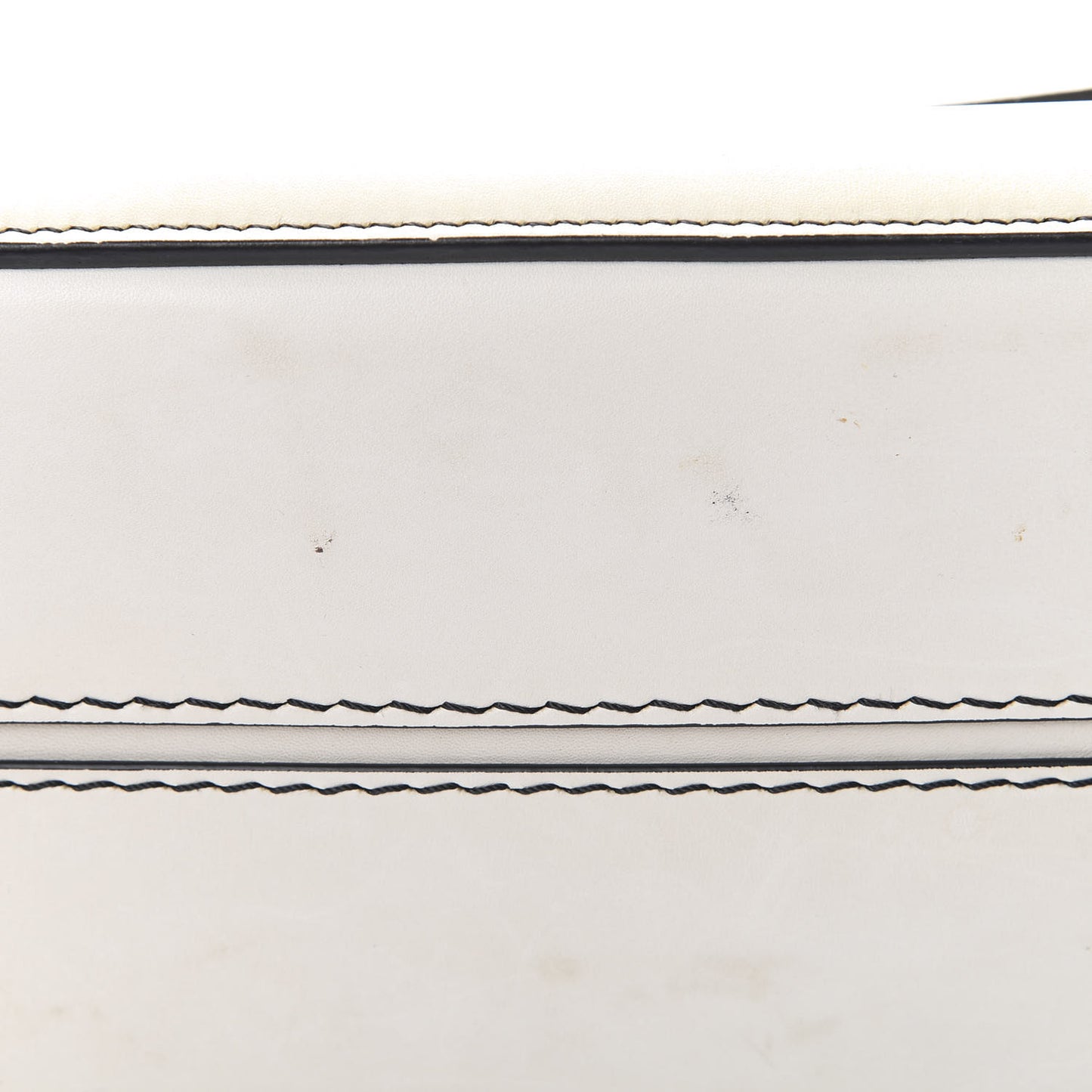Natural Calfskin Small Square With Pocket White
