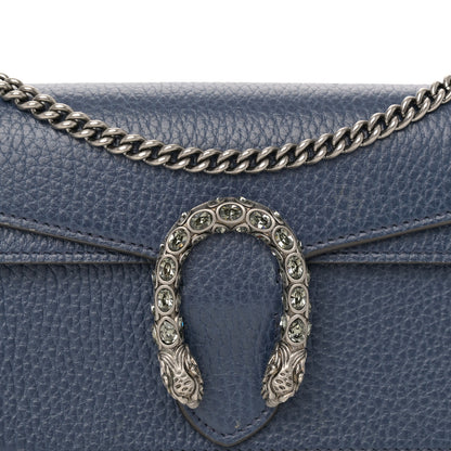 Gucci Dollar Calfskin Crystal Super Mini Dionysus Shoulder Bag Blue Agata Black Diamond 7 of 10