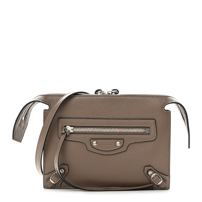 Balenciaga Grained Calfskin Neo Classic Aged Silver Multipouch Mink Grey 1 of 14